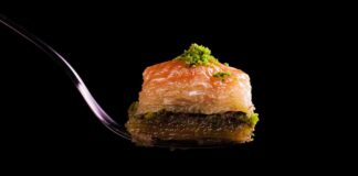 Baklava Recipe: Flaky, Crispy, and Perfectly Sweetened Picture of a piece of baklava - Baklava Recipe