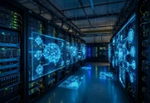 OpenAI GPT-5.6 Duyuruldu: Özellikleri ve Avantajları خوادم بيانات حديثة وشاشات عرض رقمية تبرز تقنيات الذكاء الاصطناعي المتقدمة