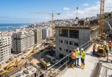 افضل شركة انشاءات في الجزائر: دليل شامل لقطاع BTPH مشروع بناء وبنية تحتية في الجزائر تنفذه شركة مقاولات كبرى