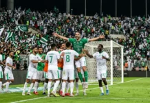 Al-Ahli Reach Intercontinental Cup 2nd Round فرحة لاعبي الأهلي السعودي بالتأهل في بطولة كأس إنتركونتيننتال