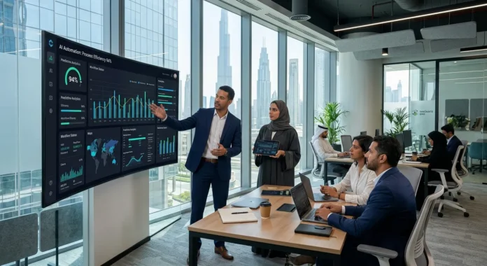 أتمتة الذكاء الاصطناعي والتسويق بالأداء في دبي فريق عمل في شركة أتمتة الذكاء الاصطناعي بدبي ALTINKEY