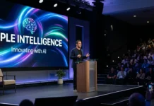 Apple Intelligence ve Yenilenen Siri WWDC26’da Tanıtıldı عرض تقديمي في مؤتمر أبل WWDC26 يوضح ميزات الجيل القادم من الذكاء الاصطناعي