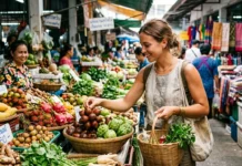 Süpermarket Seyahati ve Kişisel Gelişim مسافر يتسوق في متجر محلي لاستكشاف الثقافة وتطوير الذات