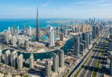 Dubai’de 2026’da 111 Milyar Dirhemlik Emlak Tamamlandı مشهد جوي حديث لأبرز المشاريع العقارية الجديدة وأبراج دبي